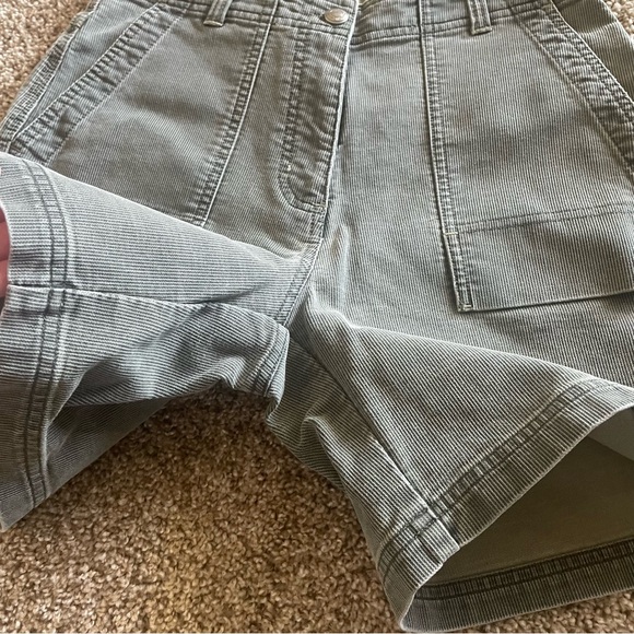 Woolrich Cotton Corduroy Shorts Women’s 4 Army Green 6” Inseam Outdoor Hiking - Picture 11 of 14